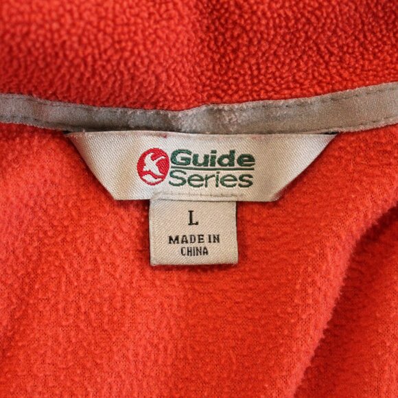 Gander Mountain Medium Weight Fleece Jacket in Orange/Red Size L - Picture 7 of 9